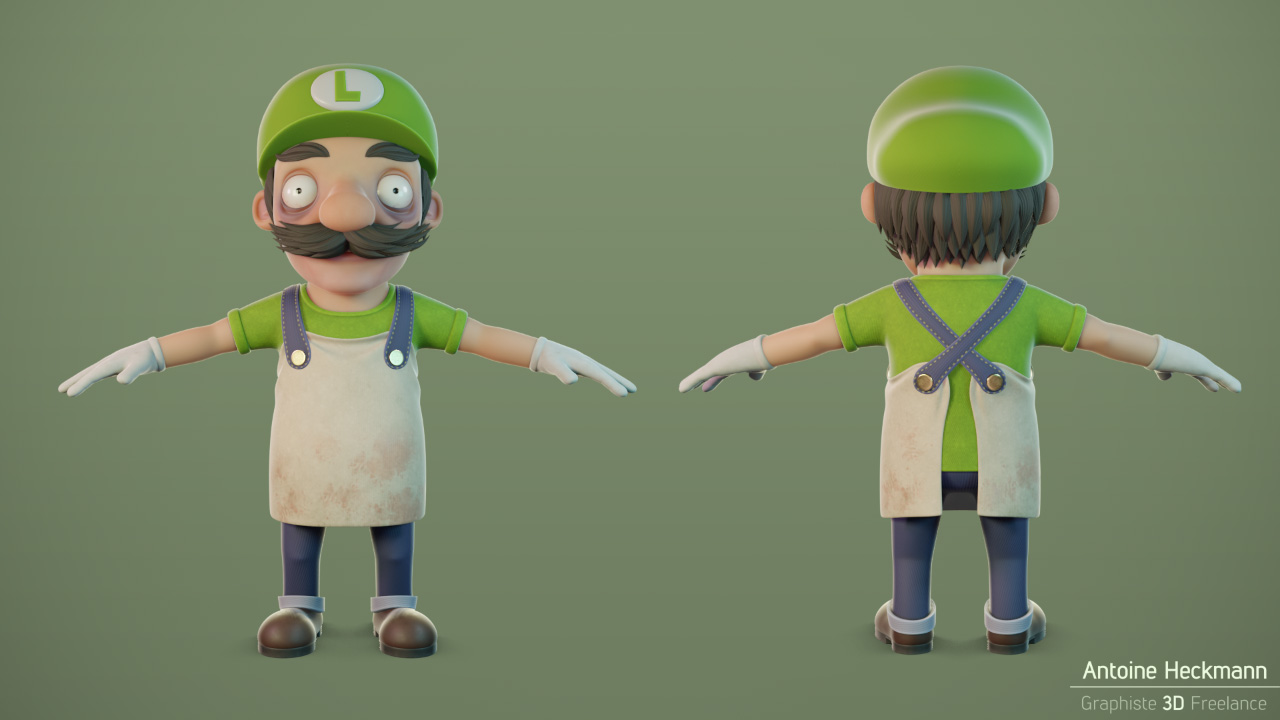 Luigi Pizza Modelsheet