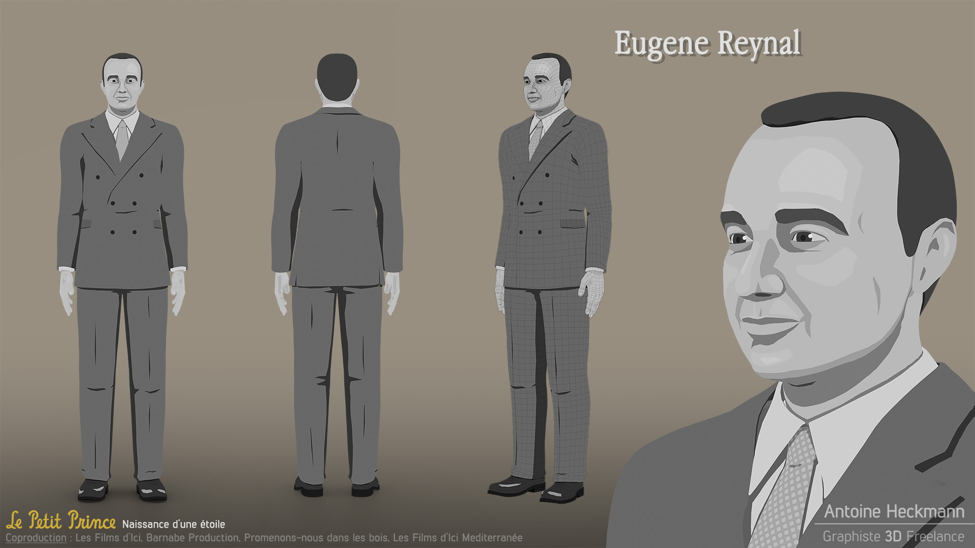 Planche Personnage d'Eugene Reynal